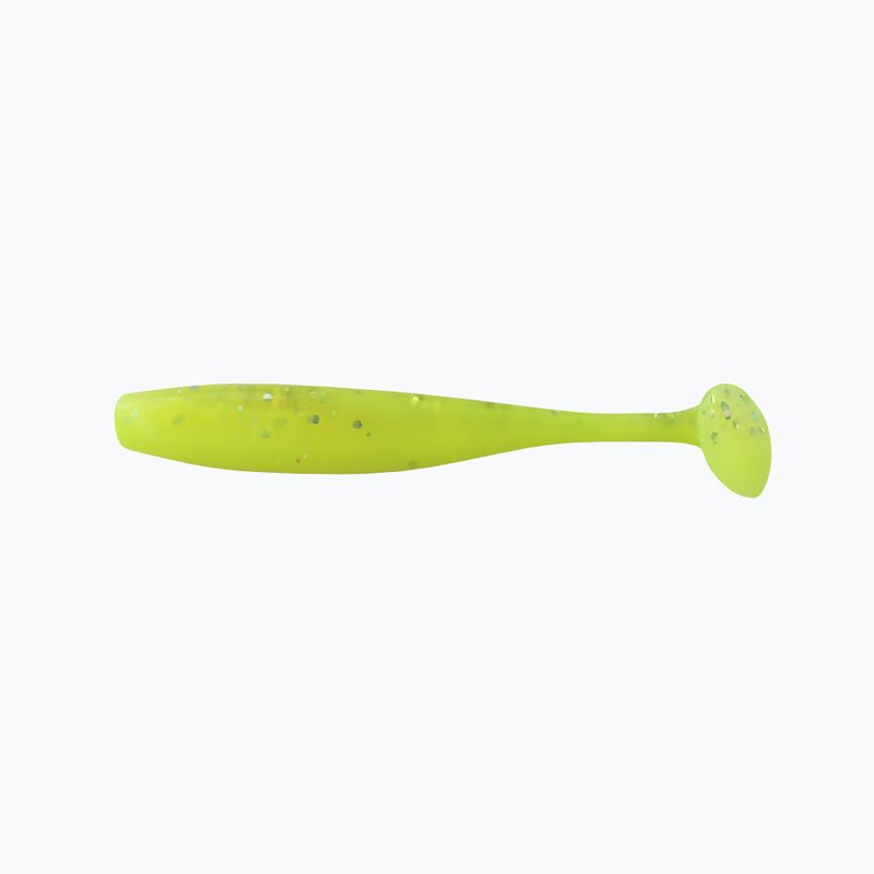 Relax Bass 2.5 Laminierter Gummiköder 4 Stück chartreuse-hologram glitter BAS25