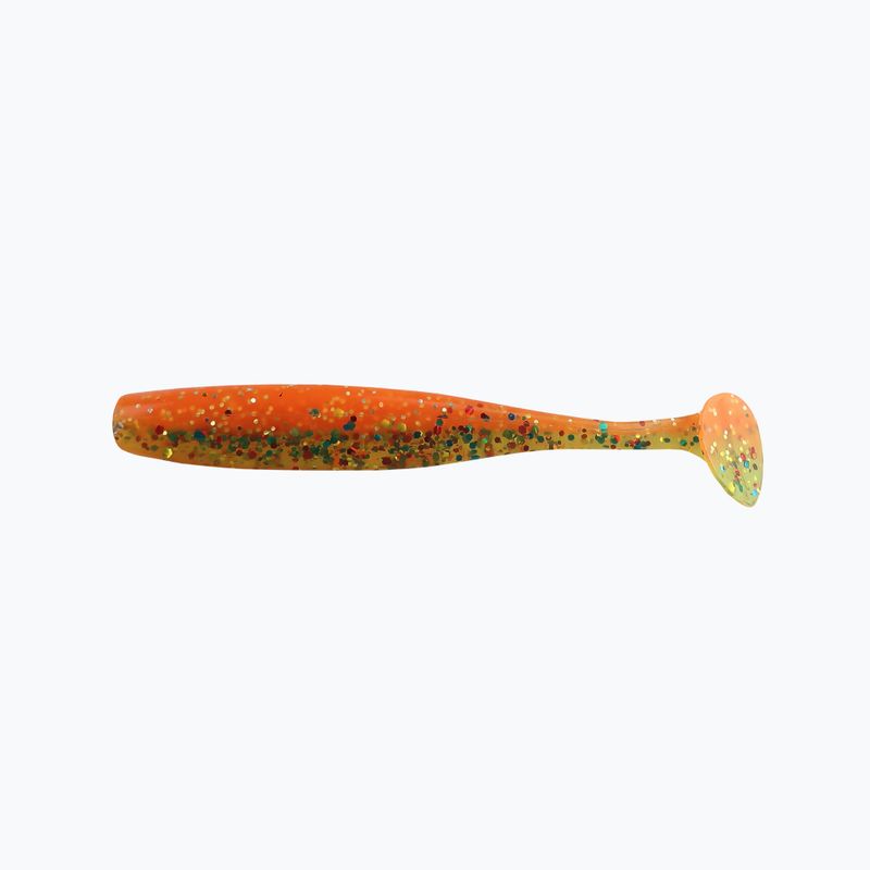 Relax Bass 2.5 Laminierter Gummiköder 4 Stück chartreuse-multi glitter orange-silver glitter BAS25