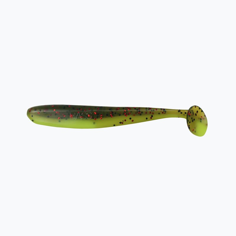 Gummiköder Relax Bass 3 Laminiert 4 Stück wassermelonen-schwarz rot glitter silk BAS3