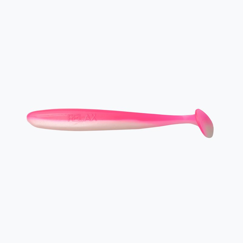Gummiköder Relax Bass 3 Laminiert 4 Stk. rosa weiß perl BAS3