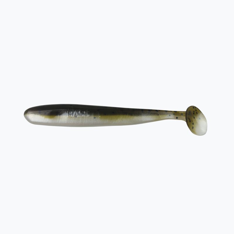 Gummiköder Relax Bass 3 Laminiert 4 Stück weiß perlgrün kürbisschwarz glitter BAS3