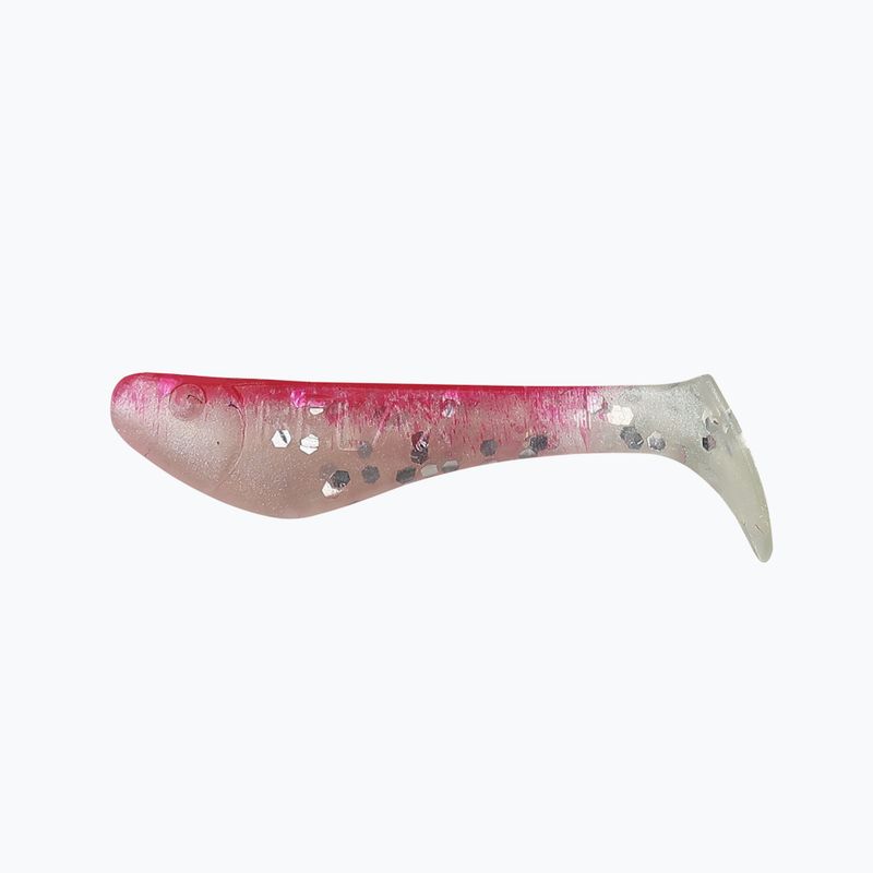 Gummiköder Relax Hoof 1 Standard 8 Stück rot weiß perl-silber glitzernd BLS1-S