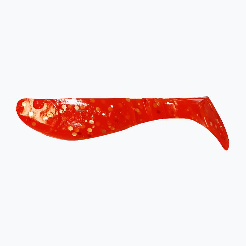 Gummiköder Relax Hoof 2.5 Standard 4 Stück orange silber glitter BLS25-S