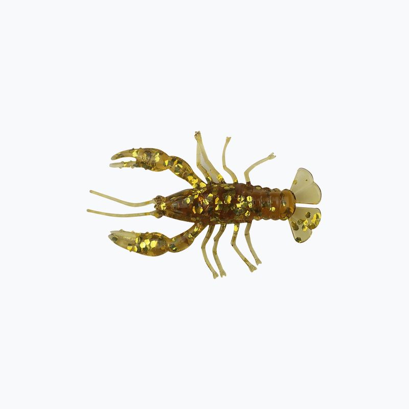 Gummiköder Relax Crawfish 1 Standard 8 Stück rootbeer-gold glitter CRF1-S