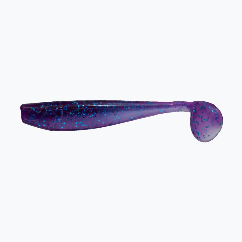 Relax Kingshad 3 Laminierter Gummiköder 4 Stück electric blue-blue glitter blue pearl KS3