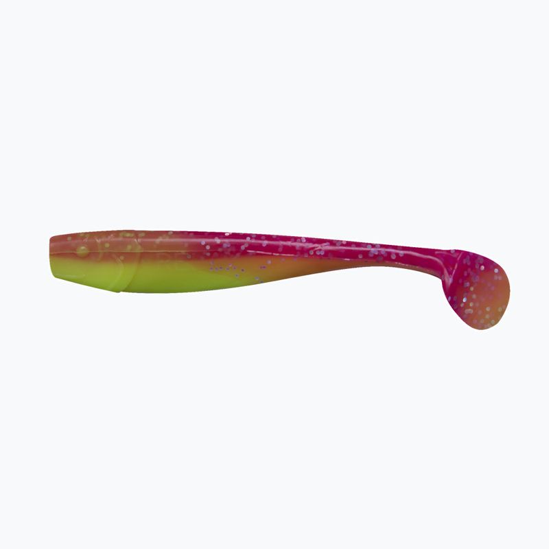 Relax Kingshad 5 Laminierter Gummiköder 3 Stück Seide rosa-hologramm glitter KS5