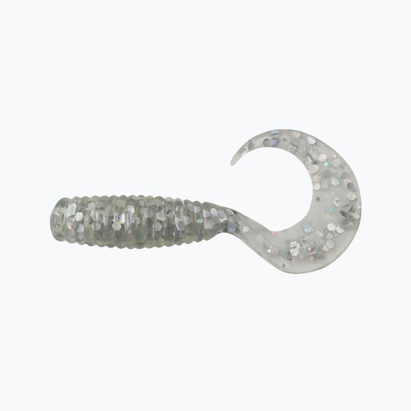 Gummiköder Relax Twister VR1 Standard 8 Stück klar hologramm glitter VR1-TS