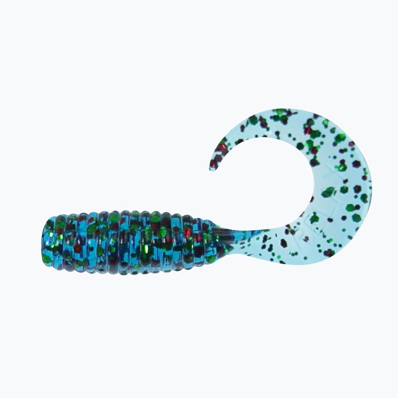 Gummiköder Relax Twister VR1 Standard 8 Stück pylo blau-grün rot glitter VR1-TS