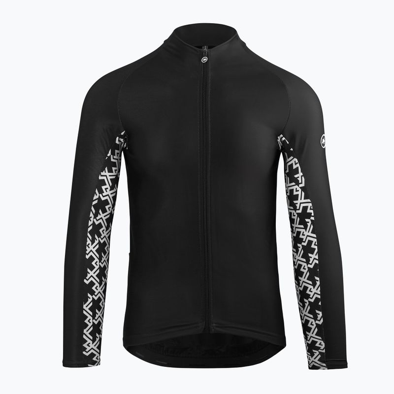 Radtrikot ASSOS Mille GT Spraing Fall LS schwarz