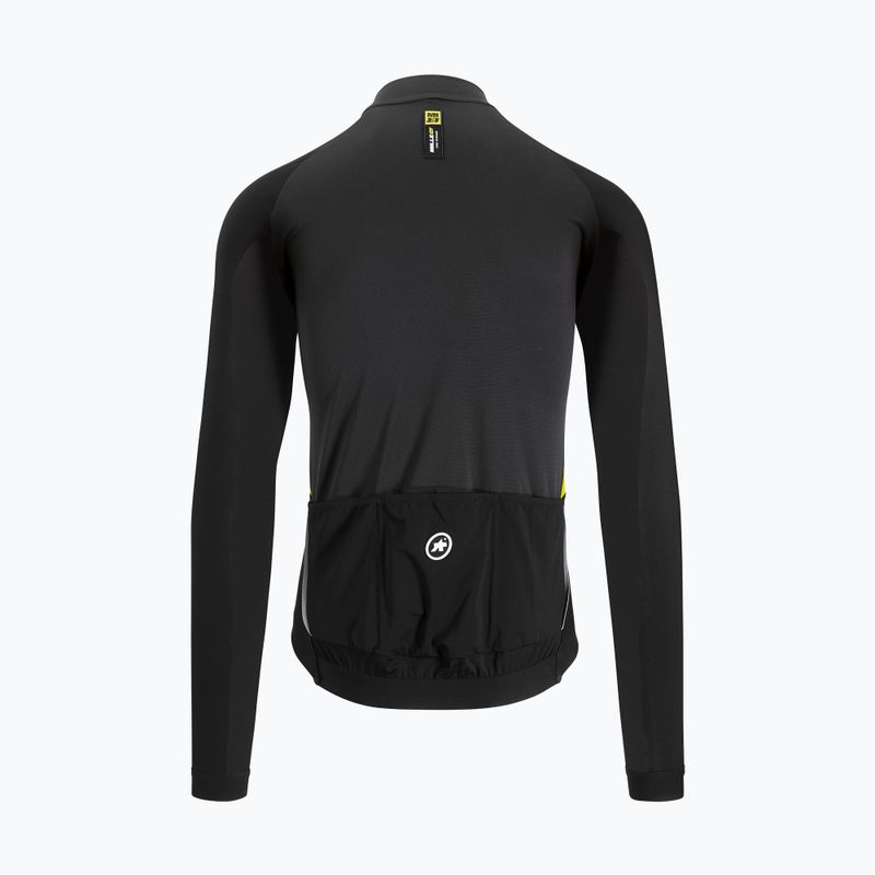 ASSOS Mille GT Spring Fall Herren-Radsport-Sweatshirt schwarz/gelb 11.30.344.32 3