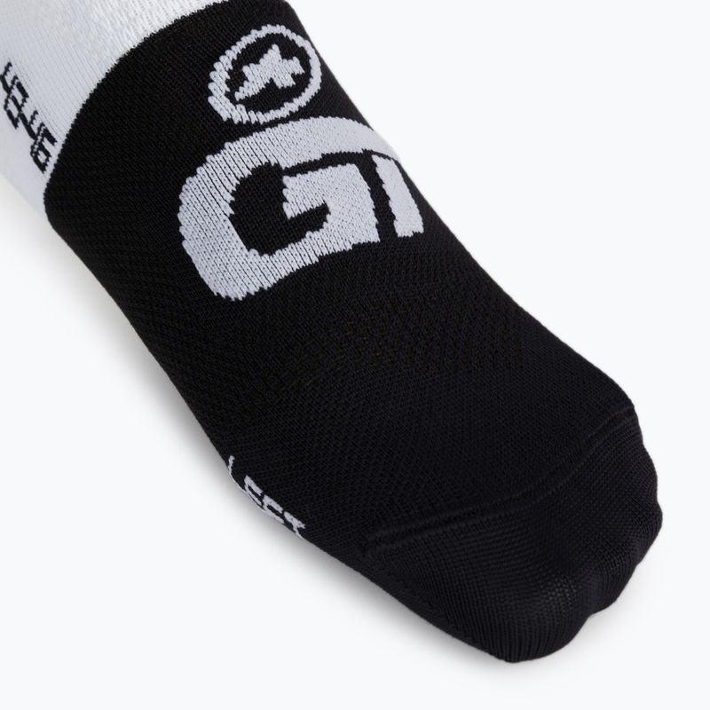 ASSOS GT C2 Kinder-Radsocken weiß und schwarz P13.60.700.57