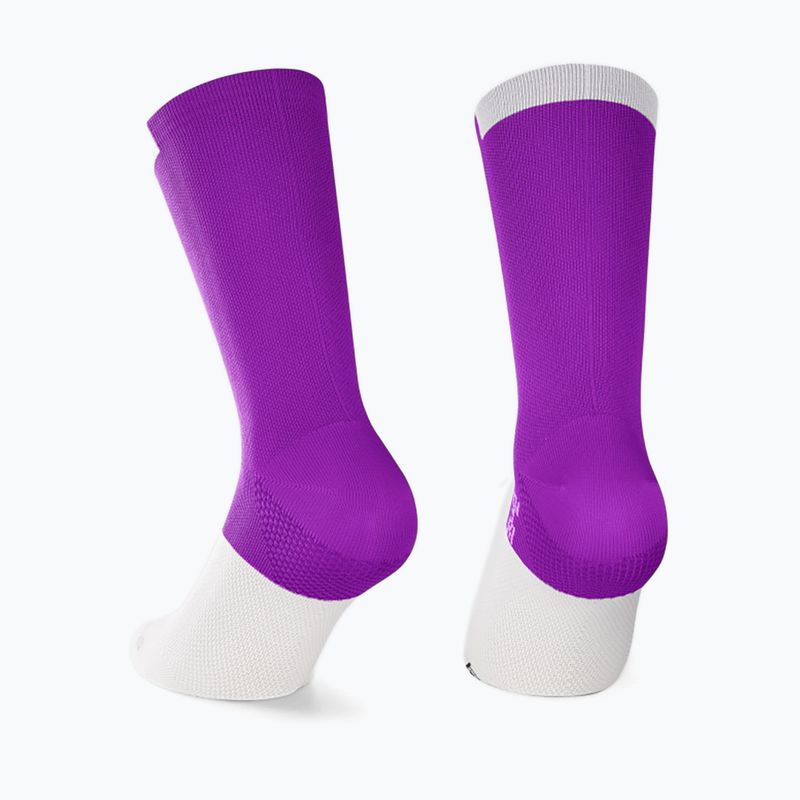 ASSOS GT C2 Radsocken lila und weiß P13.60.700.4B 5