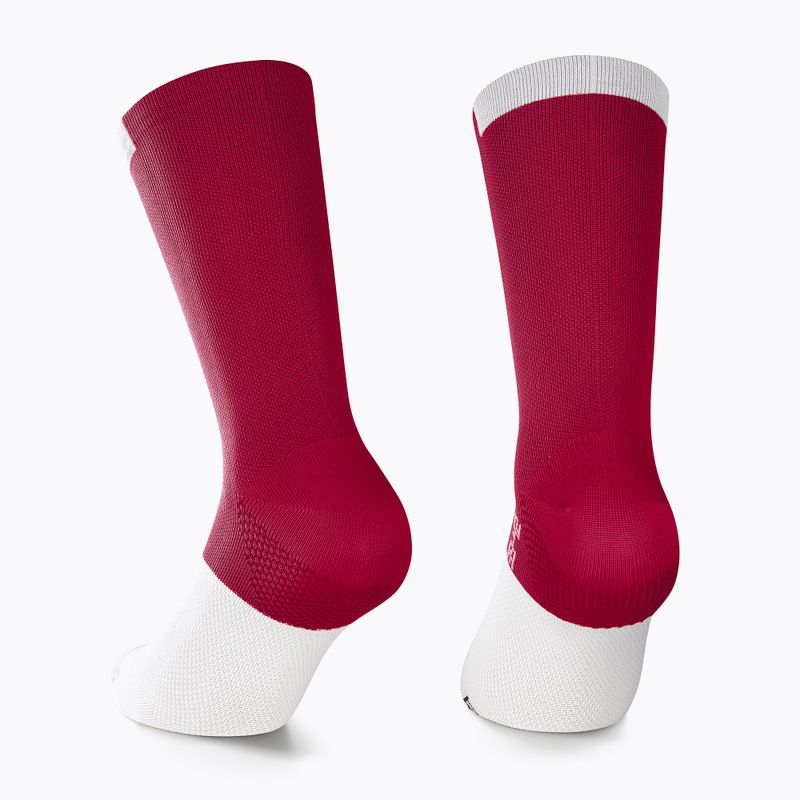 Fahrradsocken ASSOS GT C2 rot-weiß P13.6.7.4M. 2