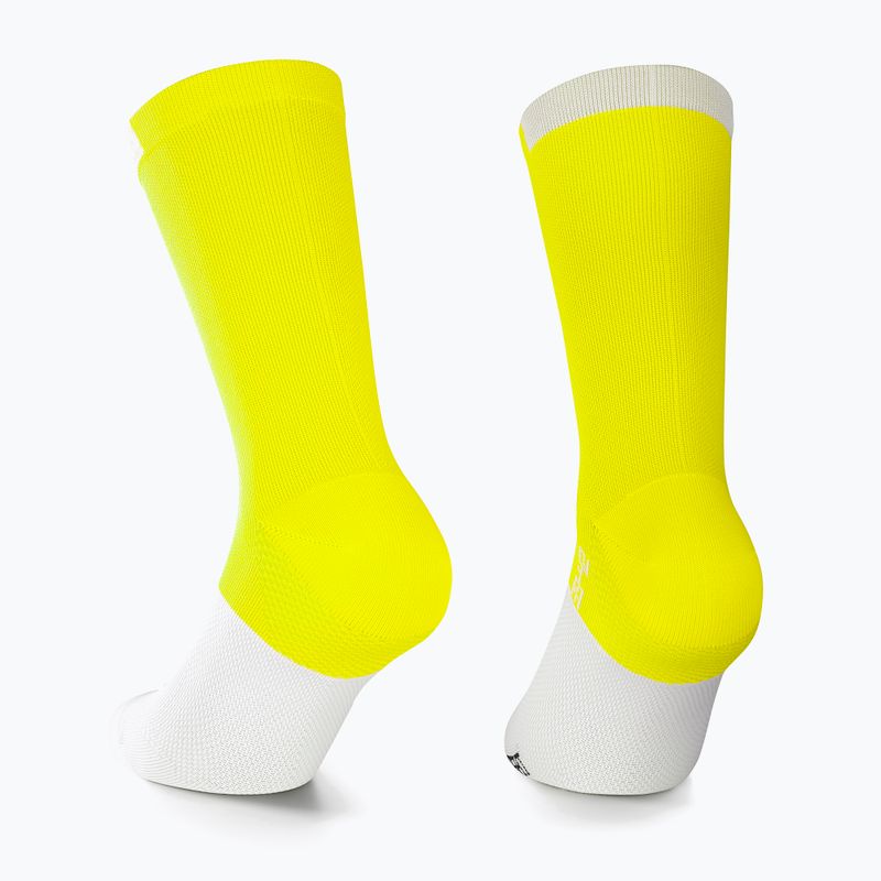 Fahrradsocken ASSOS GT C2 gelb-weiß P13.6.7.3F. 2