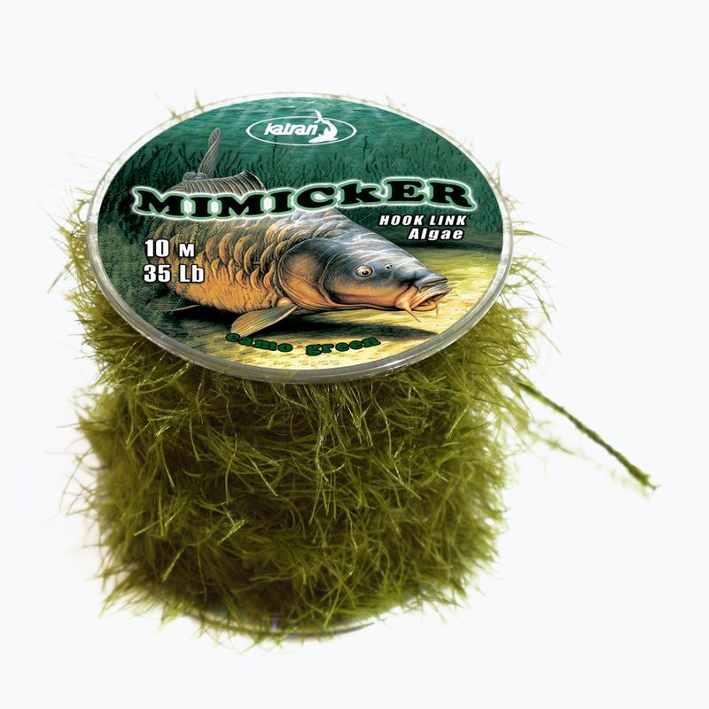 Katran Mimicker Geflochtener Karpfenhaken Links grün 3