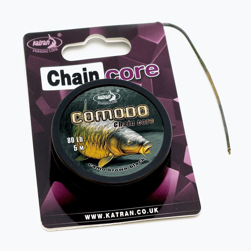 Leadcore Katran Karpfengeflecht Comodo Chain Core camo grün
