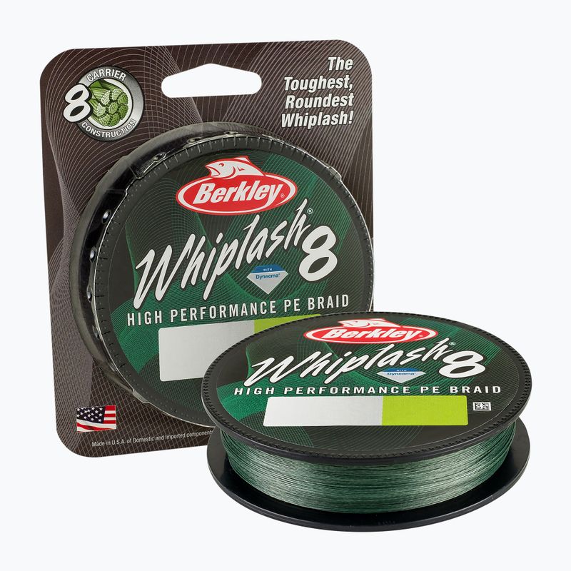 Berkley Whiplash 8 grünes Spinngeflecht 1446647