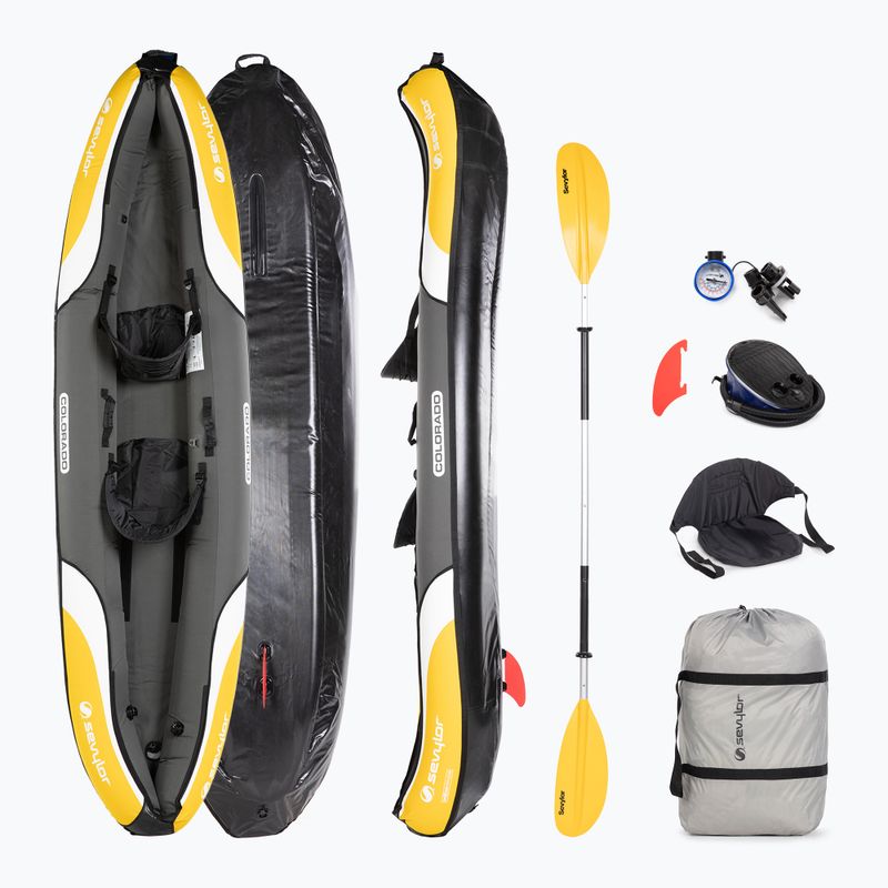 Sevylor Colorado Kit gelb 2000016743 2-Personen aufblasbares Kajak