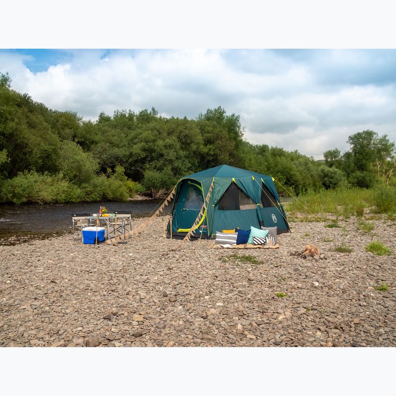 Coleman Cortes Octagon Blackout Schlafzimmer grün 8-Personen-Campingzelt 6