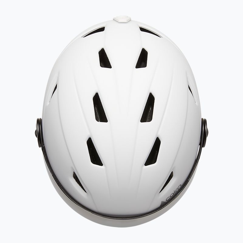 Skihelm Cairn Electron Visor mat white 3
