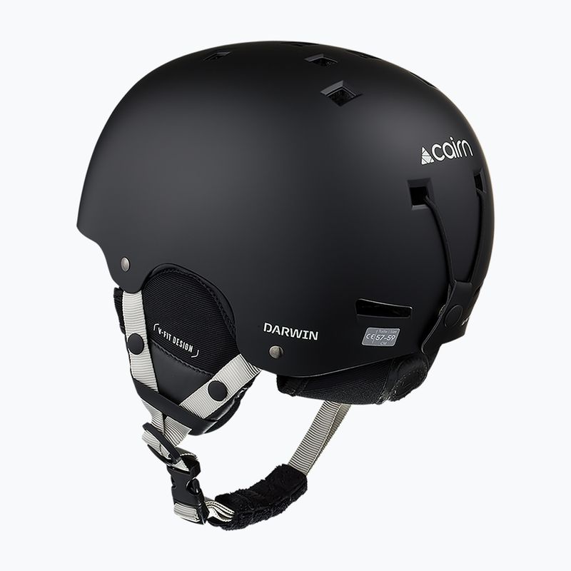 Skihelm Cairn Darwin mat black agate gray 2