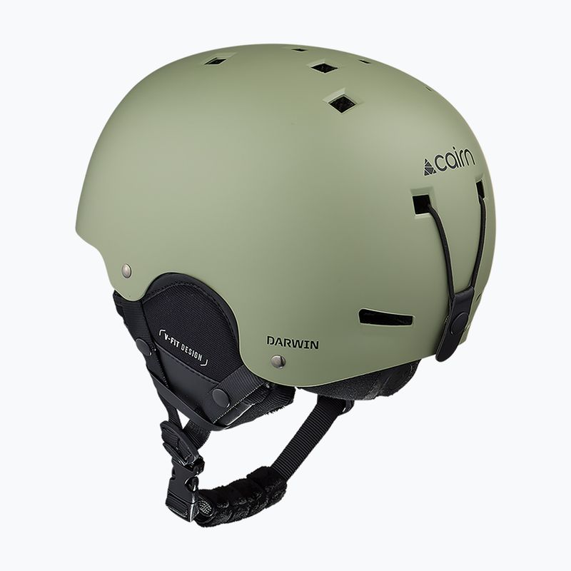 Skihelm Cairn Darwin mat light khaki 2