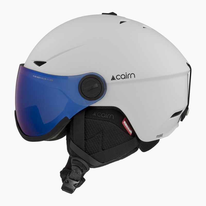 Skihelm Cairn Rise II Visor mat white 2