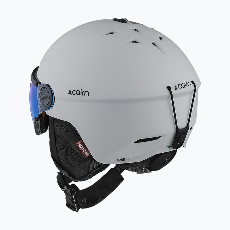 Skihelm Cairn Rise II Visor mat white 5