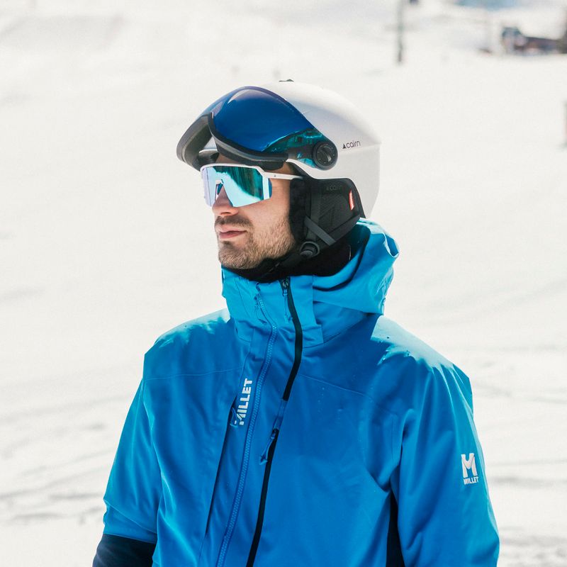 Skihelm Cairn Rise II Visor mat white 6
