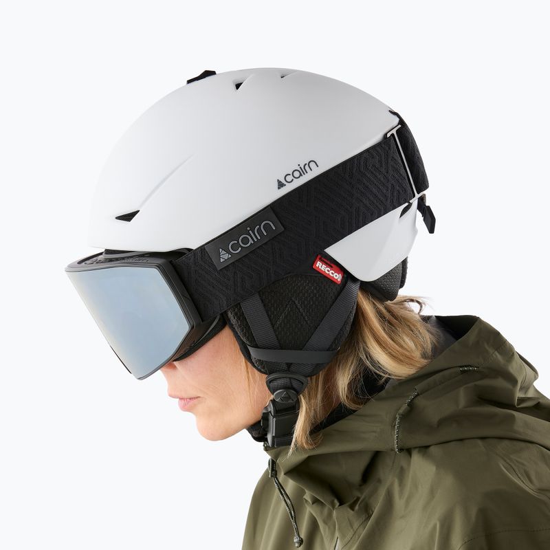 Skihelm Cairn Rise II mat white 5