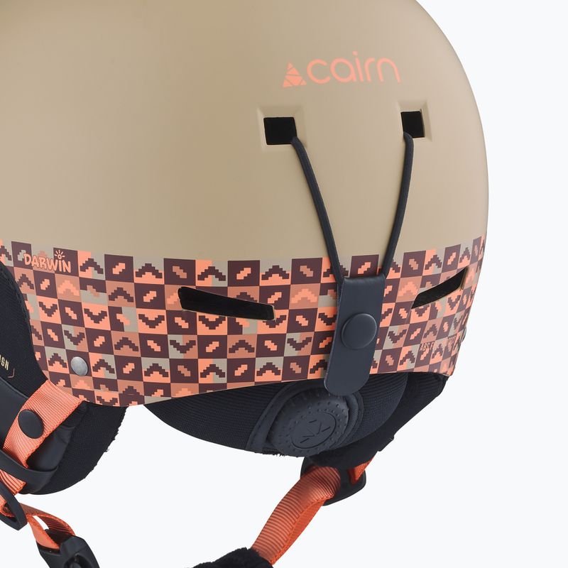 Kinder-Skihelm Cairn Darwin Jr mat linen 5