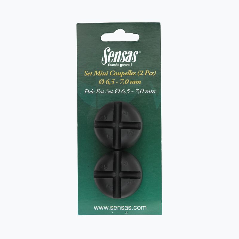 Sensas Mini 2er Set Köderbecher schwarz 01146 2