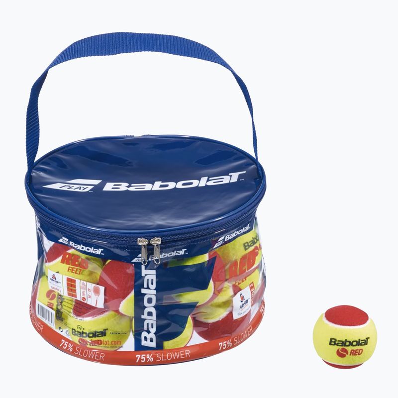 Babolat Rot Filz Tennisbälle 24 Stück gelb-rot 516005