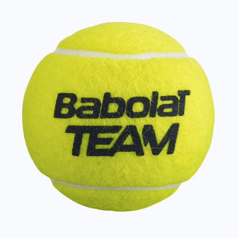 Tennis Bälle Babolat Team 4 Stk. yellow 3