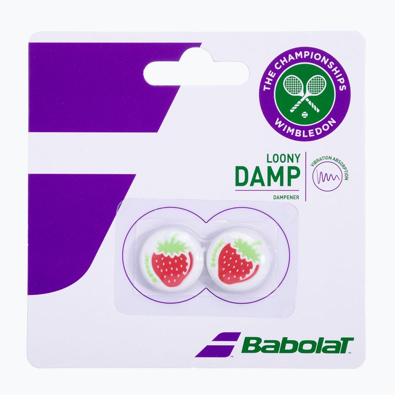 BABOLAT Erdbeerdämpfer Wimbledon 2 Stück weiß und rot 700045 2