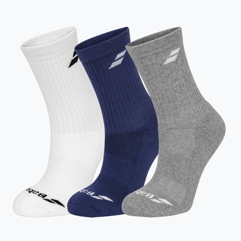 Socken Babolat 3 Paar white/estate blue/grey