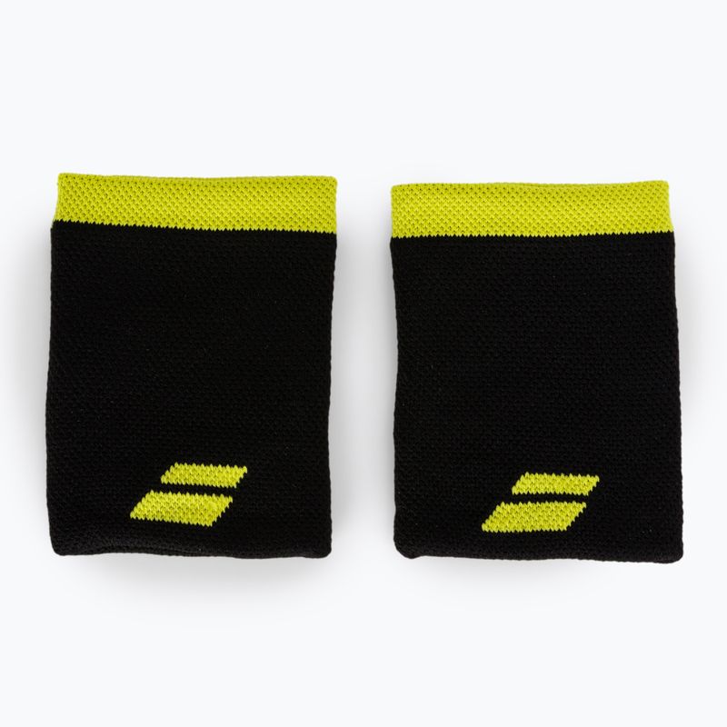 BABOLAT Logo Jumbo-Armband 2 Stück schwarz/gelb 5UA1262 2