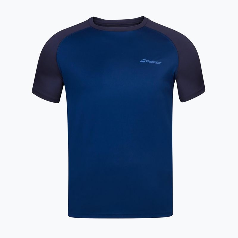 Herren Babolat Play Crew Neck Kombi blau Tennisshirt