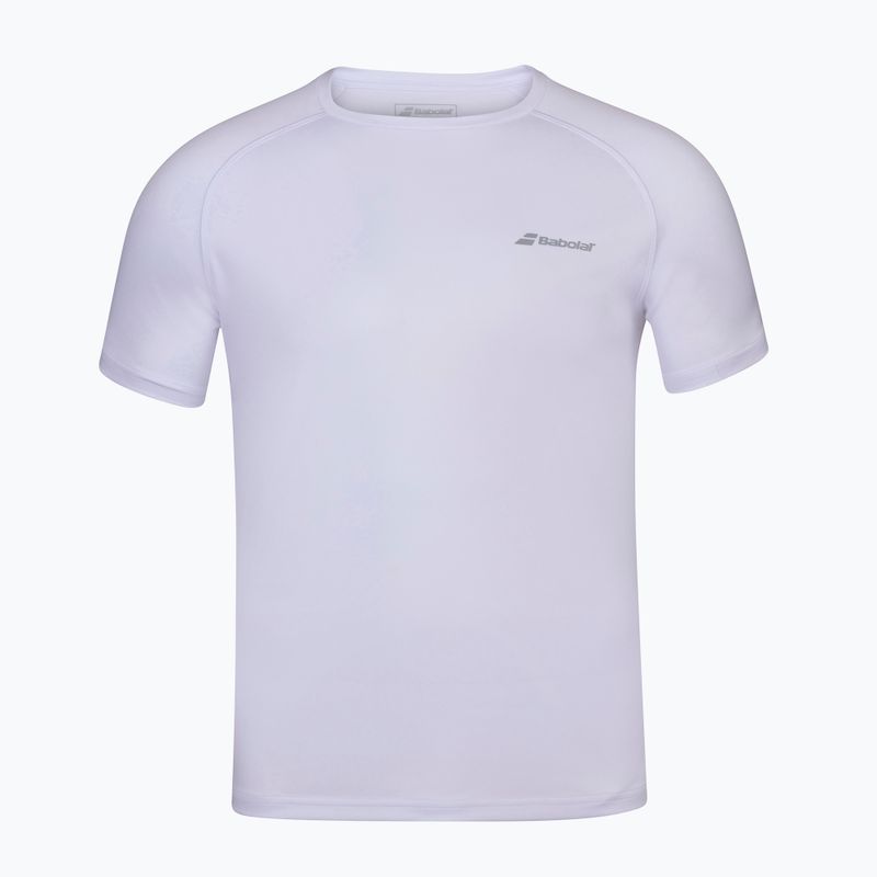 Kinder-Tennisshirt BABOLAT Play weiß 3BP1011