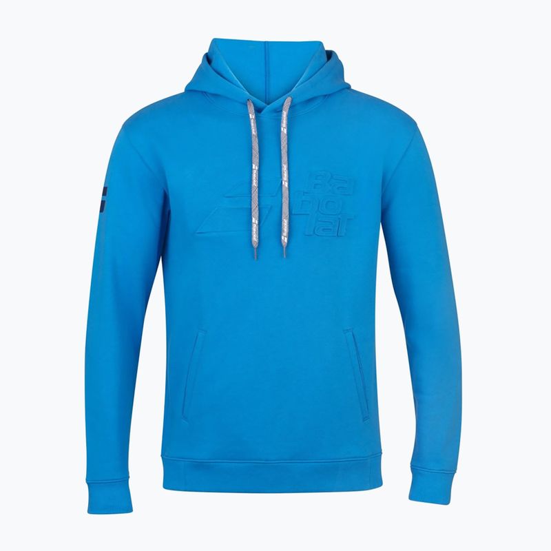Herren Babolat Exercise Hood Sweatshirt blau aster