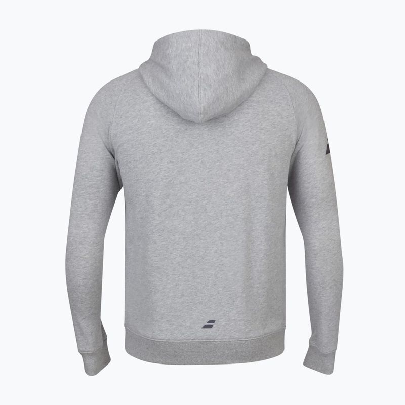 Herren Babolat Übung Hooded Tennis Sweatshirt grau 4MP1121 2