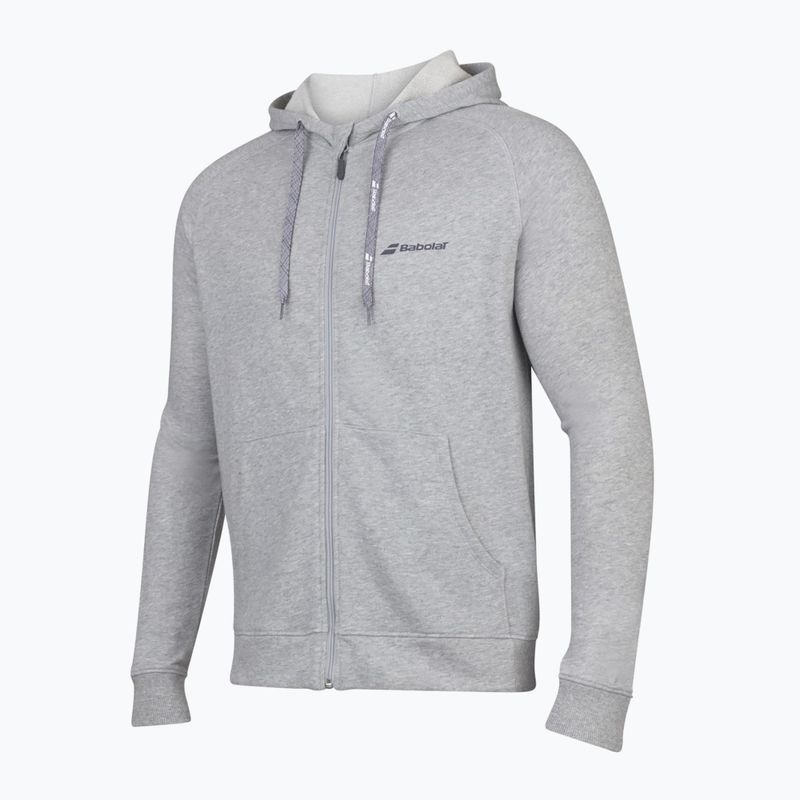 Herren Babolat Übung Hooded Tennis Sweatshirt grau 4MP1121