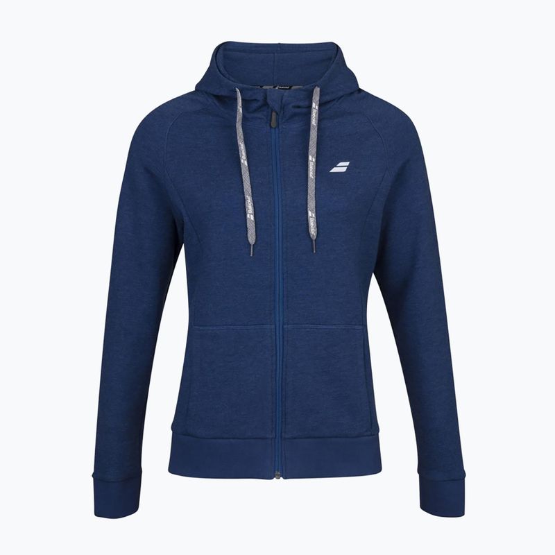 Damen Tennis Sweatshirt Babolat Übung Hood Kombi blau heather