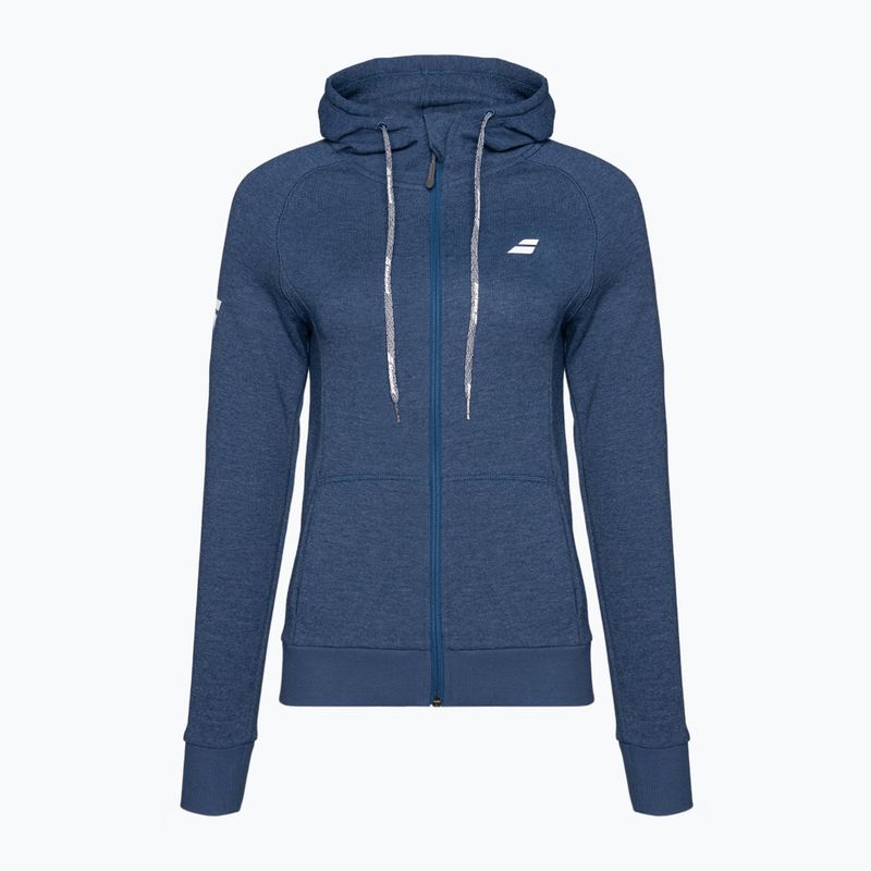 Damen Tennis Sweatshirt Babolat Übung Hood Kombi blau heather