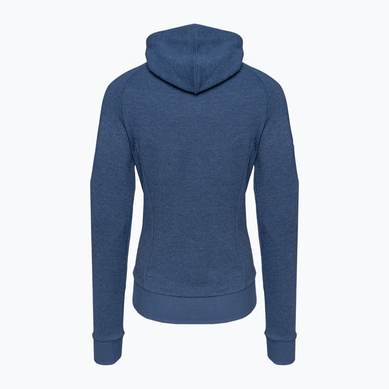 Damen Tennis Sweatshirt Babolat Übung Hood Kombi blau heather 2