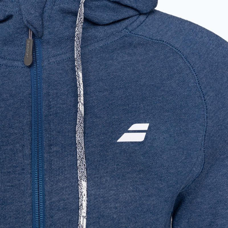 Damen Tennis Sweatshirt Babolat Übung Hood Kombi blau heather