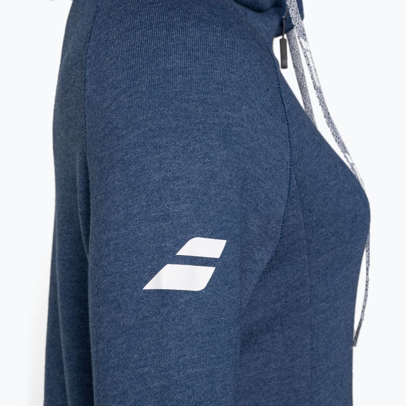 Damen Tennis Sweatshirt Babolat Übung Hood Kombi blau heather