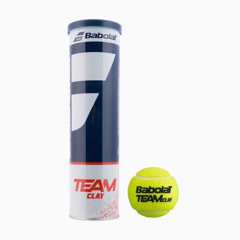 BABOLAT Team Clay Tennisbälle 4 Stück gelb 502080