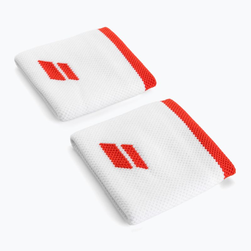 Babolat Logo Handgelenkbandagen 2 Stück weiß 5UA1261