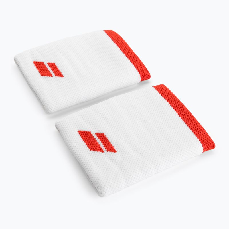 Babolat Logo Jumbo-Armband 2 Stück weiß/fiesta rot